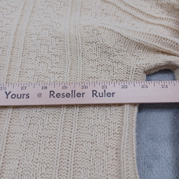 Vintage Sears‎ Sweater Mens XL Beige Kings Road Cardigan Knit 70s - Picture 7 of 7
